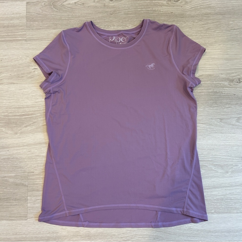 SmartPak Women's Purple Piper SmartCore Crew Neck Short Sleeve Sun Shirt - Large - Picture 2 of 5